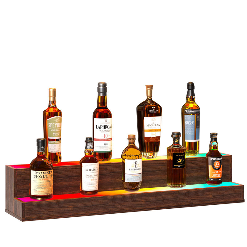 Tabletop Wine Bottle Rack Tan, 18cm H x 95cm W x 21cm D