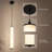 1-Light Cylindrical Faux Alabaster Pendant Light