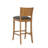 Furqan Upholstered Counter Stool with Solid Wood Frame