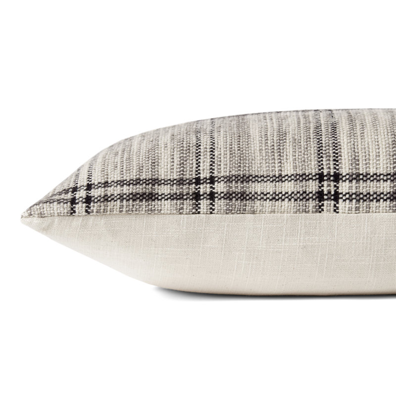 Amber Lewis x Loloi Dalia Ivory / Granite Pillow