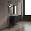 Buffet 48 po en chêne foncé - meuble-lavabo moderne avec porte souple dans un placard moderne fermé-130597512