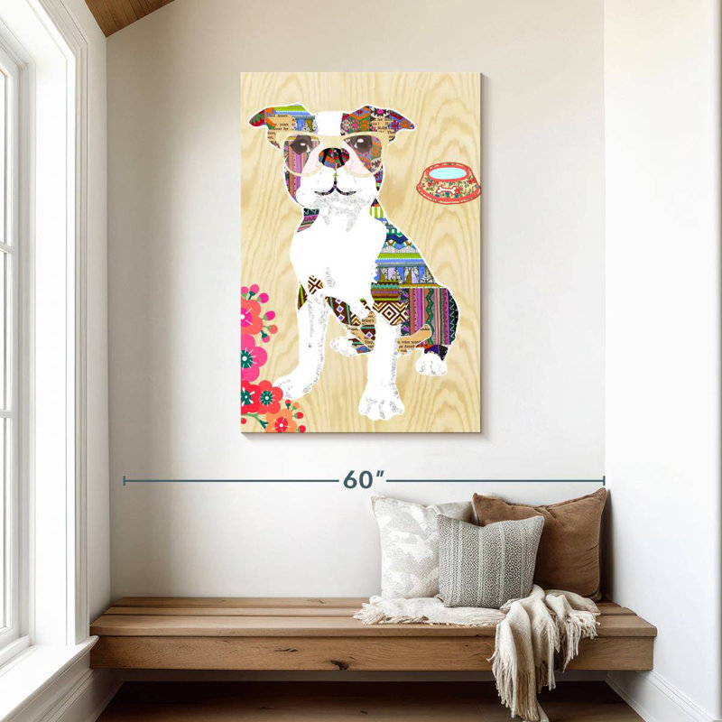 Brampt Dog Pop Art Collage, 45" H x 30" W