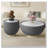 Cup Shape Leather Coffee Table-612343208