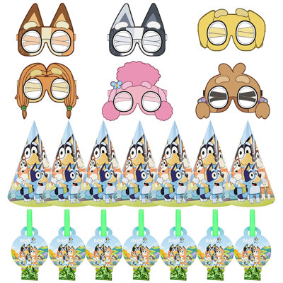 36 pièces Bluey Party Favors