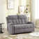 Brost 56.7" Classic And Convenient Manual Recliner Loveseat Sofa with Cupholders & Pocket Storage