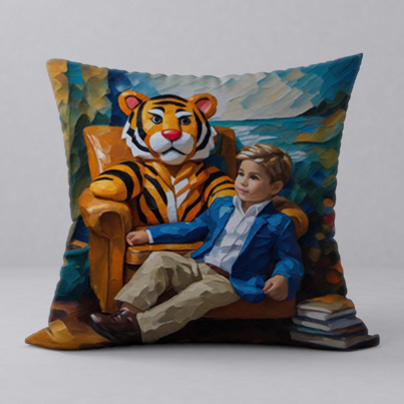Polyester Throw Square Pillow Cover & Insert