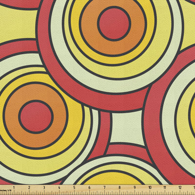 Guarisco Circles in Warm Pastel Fabric