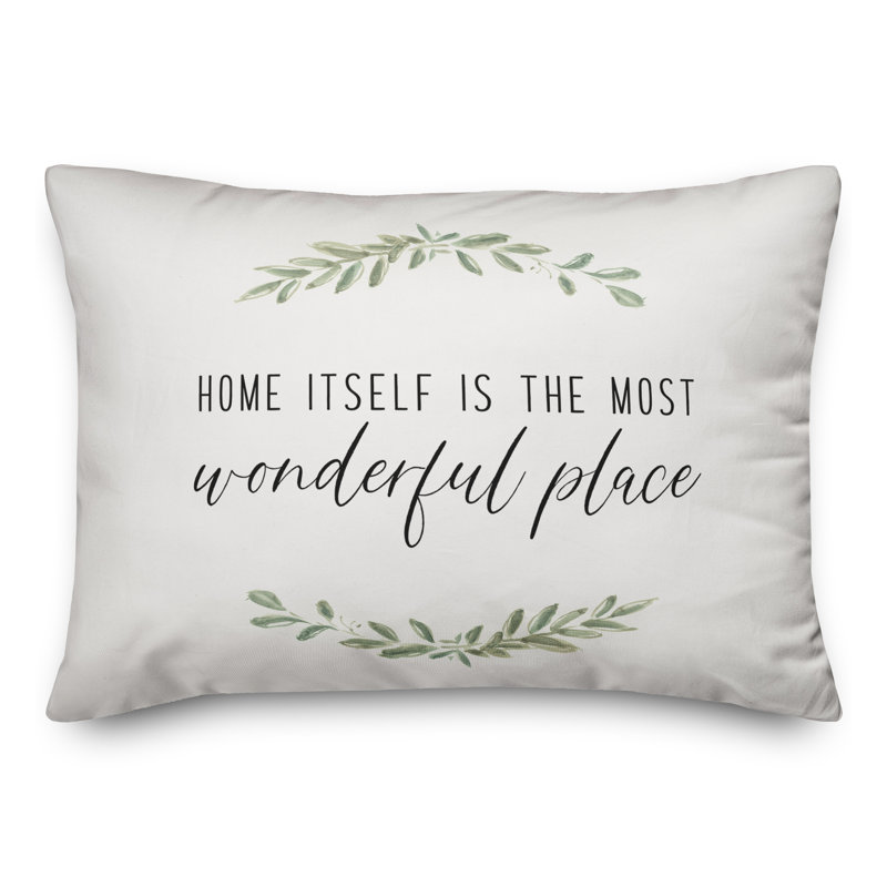Home Is Most Wonderful Place Indoor / Outdoor Pillow