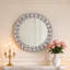 Freelon Round Crystal Framed Wall Accent Mirror 60x60CM