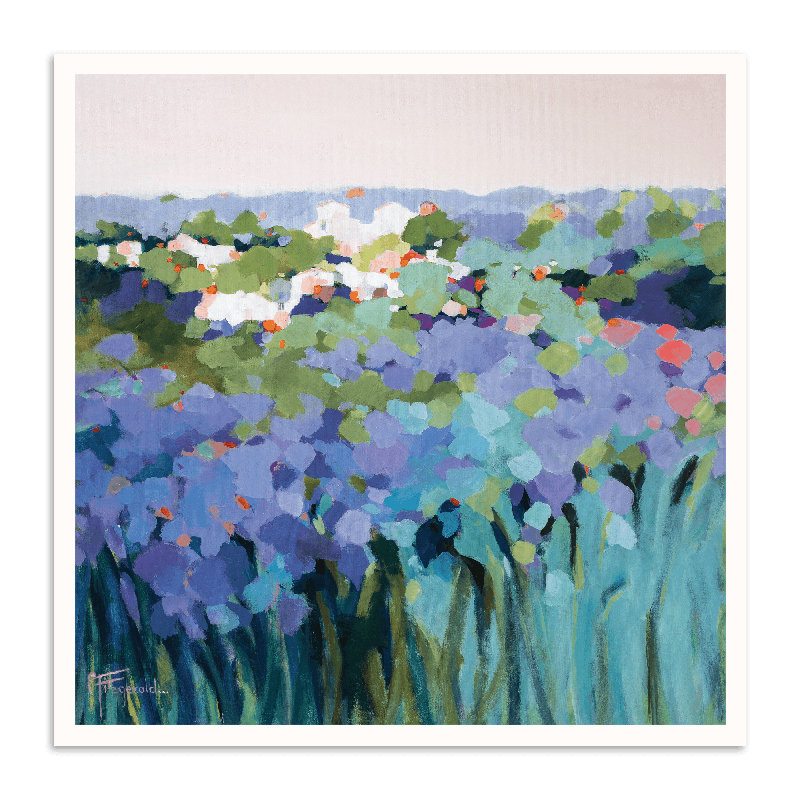 Complementary by Catherine Fitzgerald - Painting, Unframed, 41cm H x 41cm W x 0.25cm D
