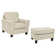 Verly Upholstered Armchair with Ottoman