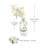 Polyether Polyurethane (PU) Orchid Arrangement in Vase
