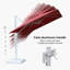 Parasol carré de 8 pi en polyester blanc avec base et rotation à 360 °-373229228-373229229