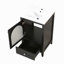 Meuble-lavabo de 20 po avec lavabo, armoire de salle de bain avec porte en verre à fermeture douce, tiroir-432274404