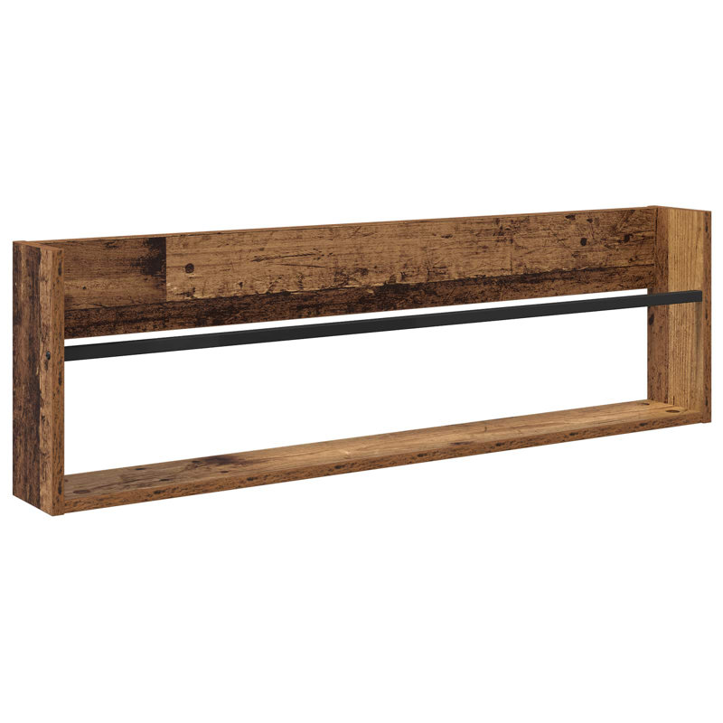 Wood Magazine Rack, Dark Brown