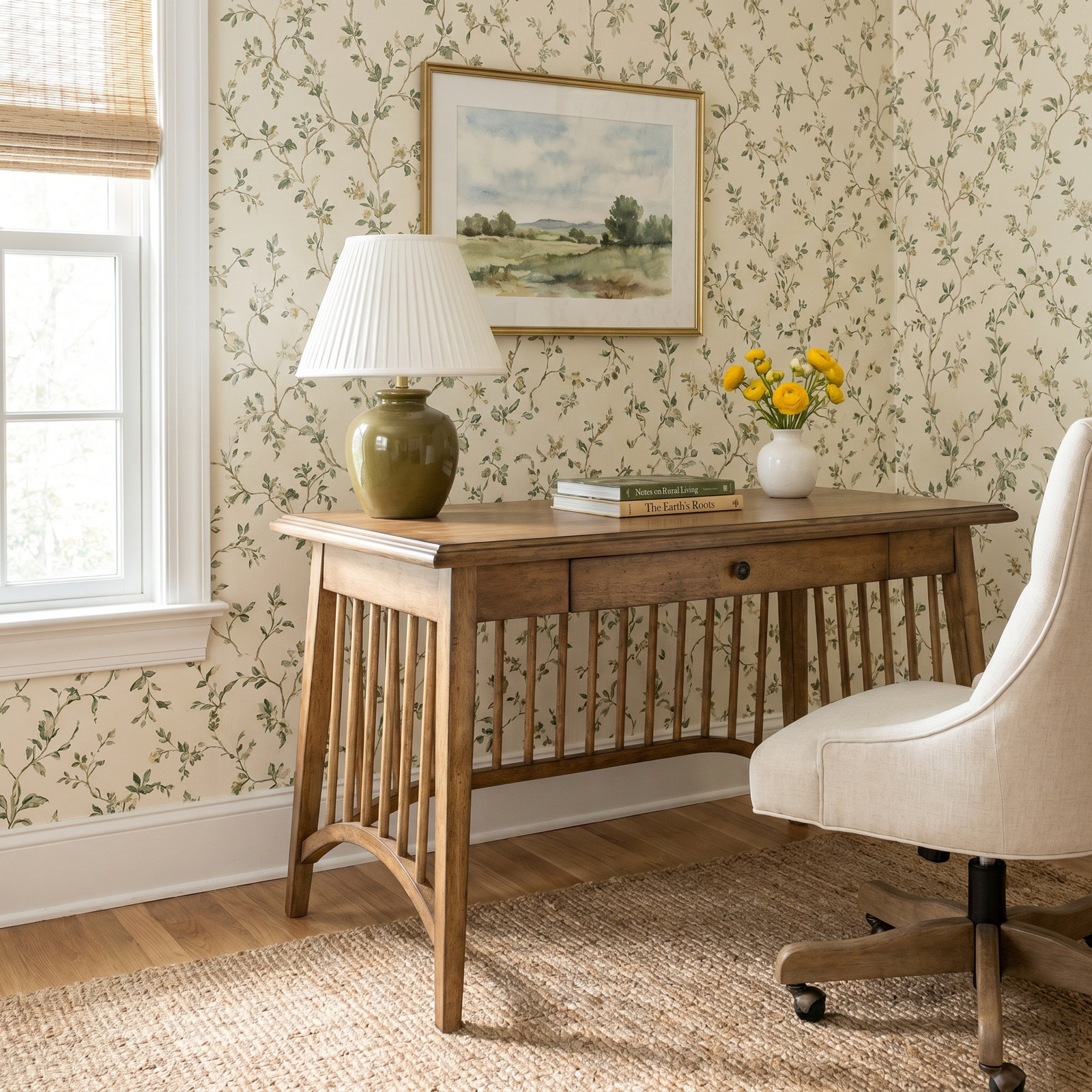 Country Living 52" 1-Drawer Desk