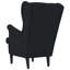 Fauteuil Latitude Run® en velours noir-175897478