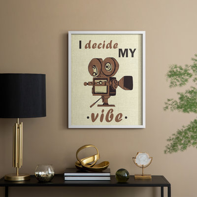 Movie Time III Framed Print - Solid Wood