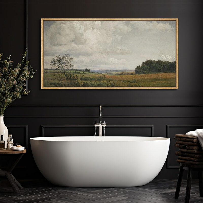 Décoration murale rustique campagne rustique, H 30 po x l 60 po, Naturel