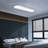 Deshunda 1 - Light 27.55" White Rectangle Acrylic LED Flush Mount