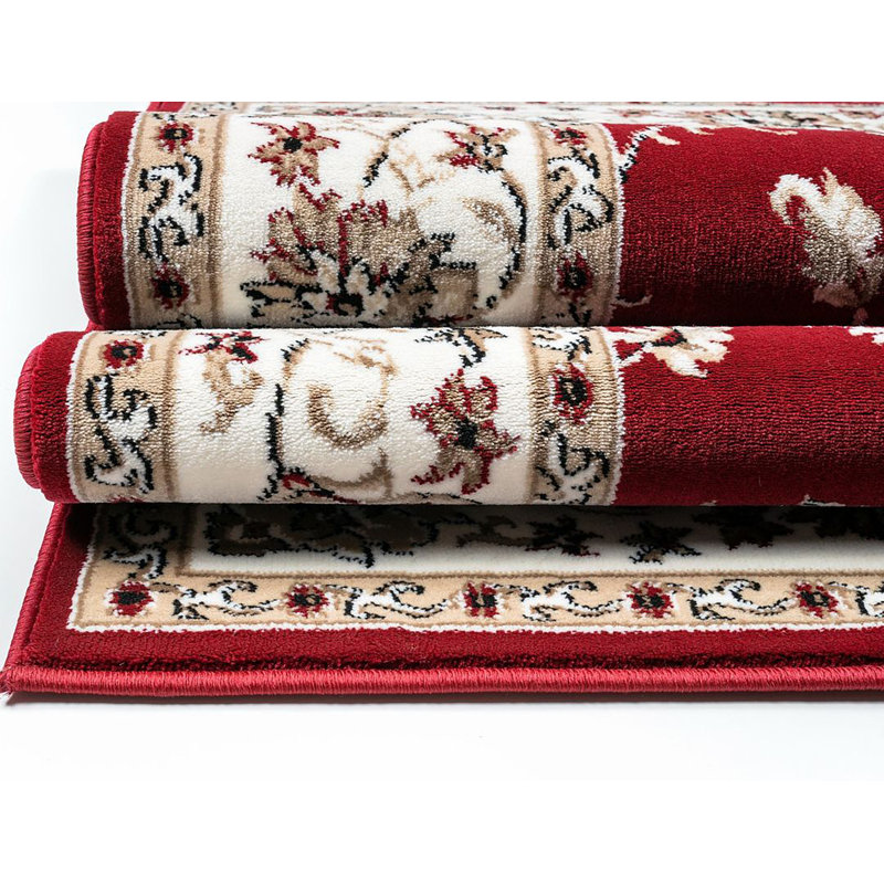Gorazd-Tapis turc-ROUGE, Rectangle 5 pi 3 po x 7 pi 2 po