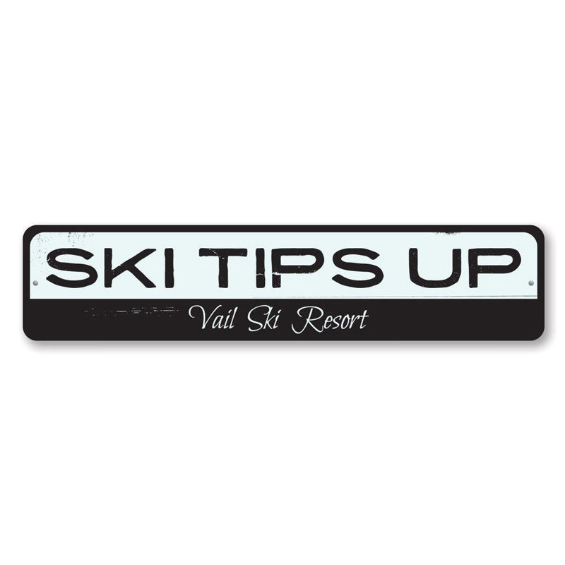 Panneau de ski personnalisé, H 6 po x l 24 po x P 0,06 po, Oui