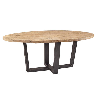 Pine Oval Solid Wood Dining Table
