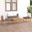 Chaise longue avec coussins 4 pièces Damita-918058807
