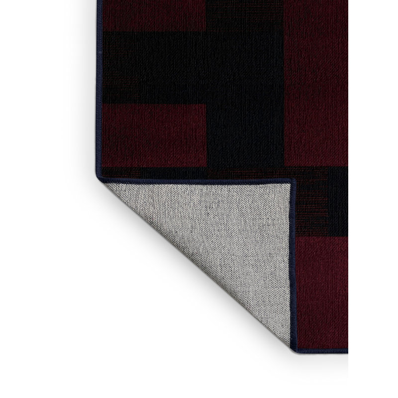 Tapis mauve lavable à la machine, Rectangle 4 pi x 6 pi