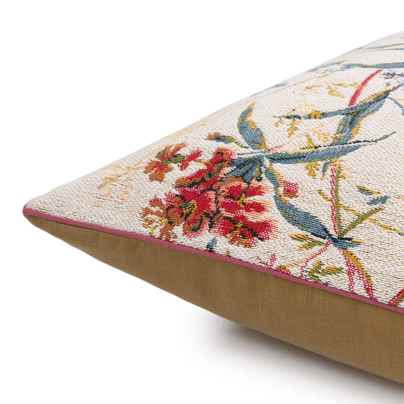 Contes Square Pillow Cover & Insert, Ivory