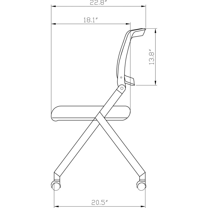 Chaise pliante empilable emboîtable Nesting