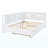 Wooden Full Size Daybed With Twin Size Trundle, Daybed With Storage Shelf And USB Charging Ports,White-734895282