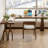 Nut-brown L-Shaped Solid Wood Writing desk-543836539-543836516
