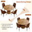 Ensemble de table de salle à manger 45 po avec chaises rembourrées, table de cuisine moderne et chaises-1221475844