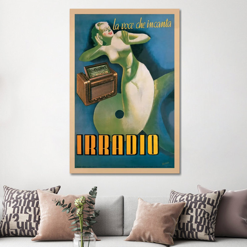 Irradio by Gino Boccasile - Wrapped Canvas Print, 152.5 cm H x 101.5 cm W
