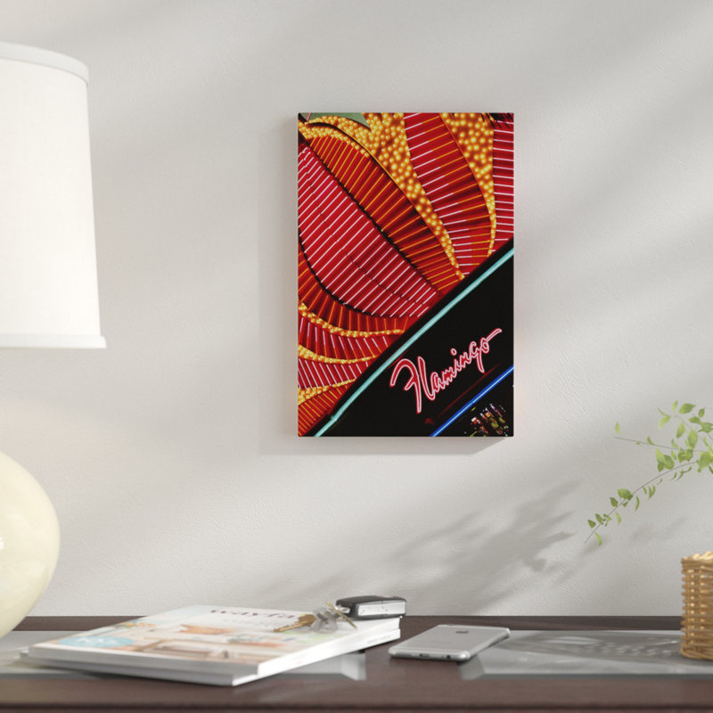 « néon marquee », reproduction de photo sur toile, H 12 po x l 8 po x P 0,75 po, Toile tendue, Pas de tapis