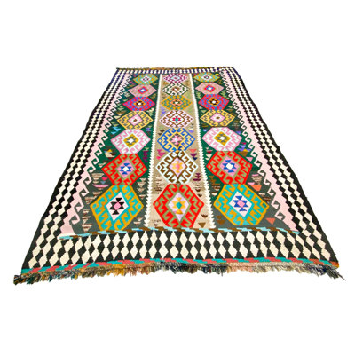 7x10 Multicolor Turkish Tribal Rug