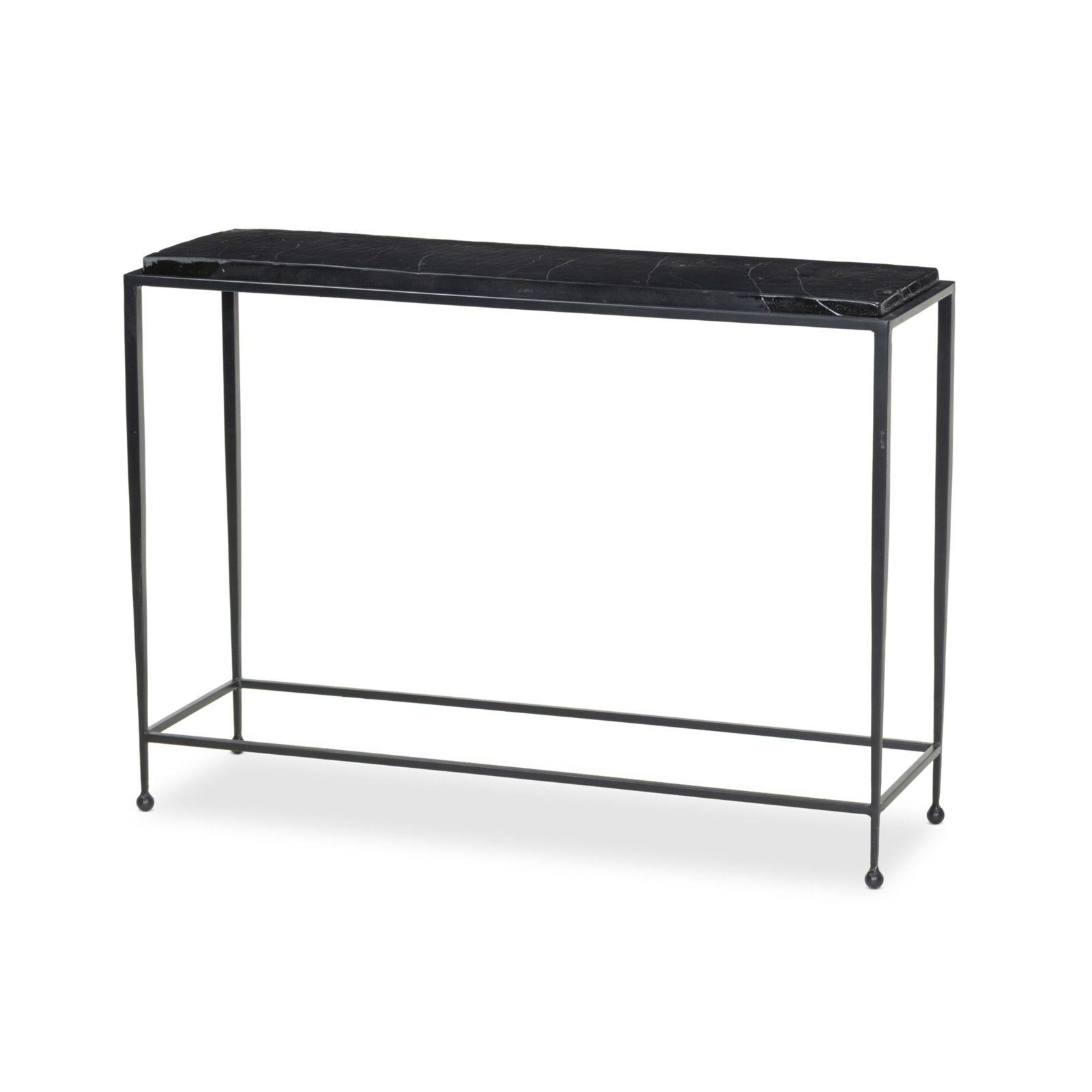 42" Cast Glass Console Table