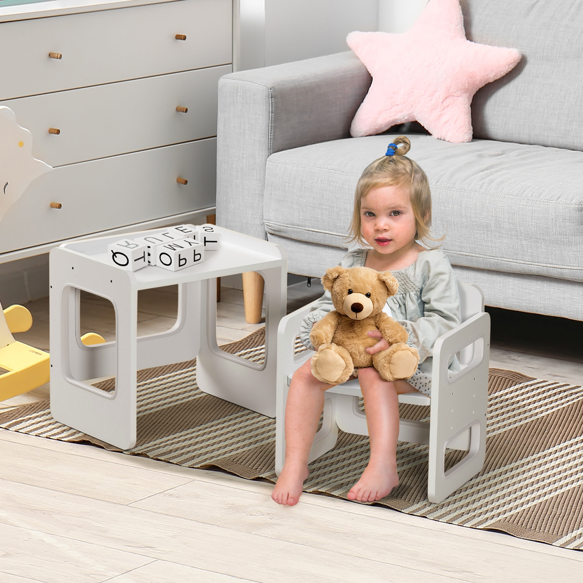 The Play Kit, Play Table + Two Play Chairs