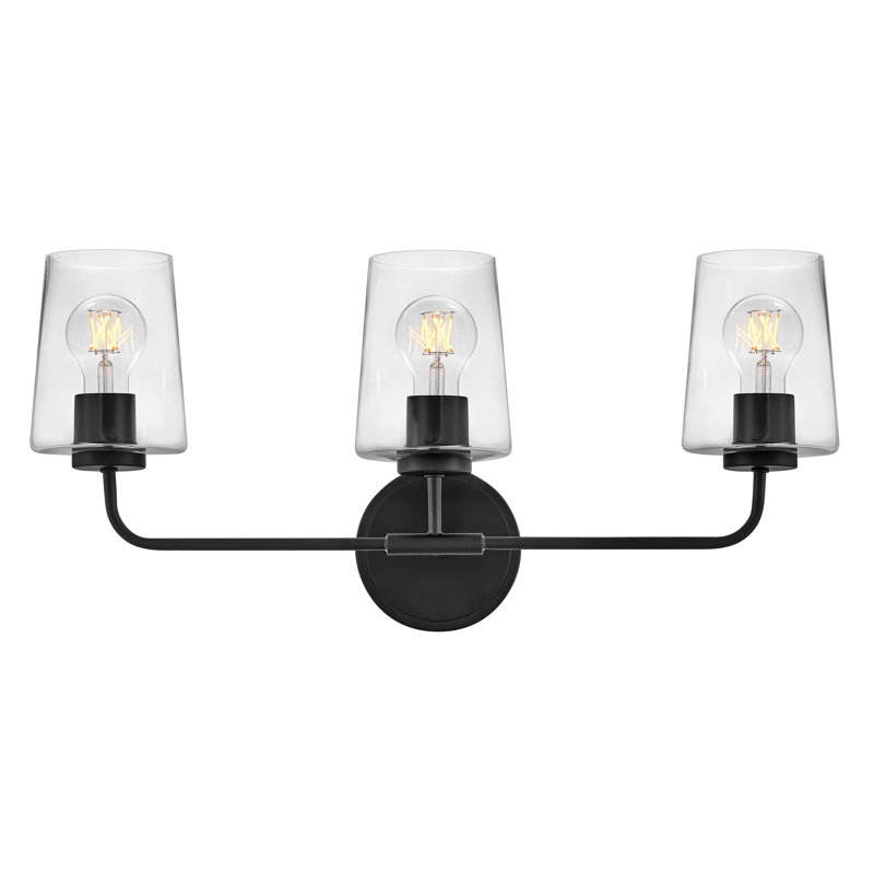 Verbena 3 - Light Dimmable Vanity Light, Black