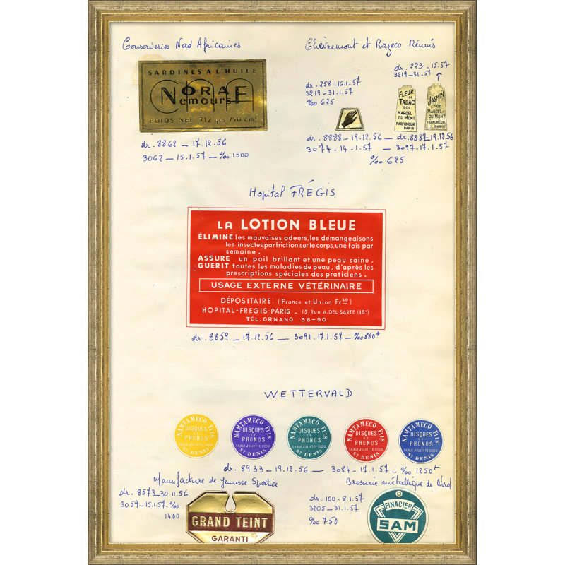 «Apothecary Labels», reproduction d'impression encadrée