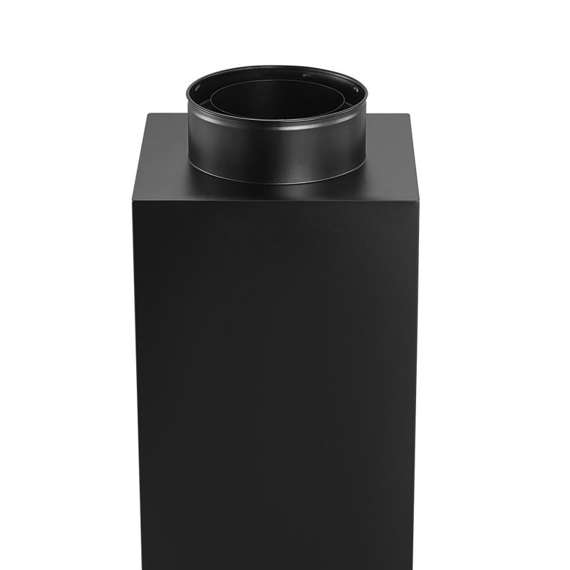 Ensemble de traversée pour tuyau de cheminée de 6 pouces, ensemble de cheminée à travers le mur intérieur en acier inoxydable avec capuchon de pluie, plaque de solin imperméable pour toiture inclinée de 5 à 30 degrés (pas de tuyau droit)