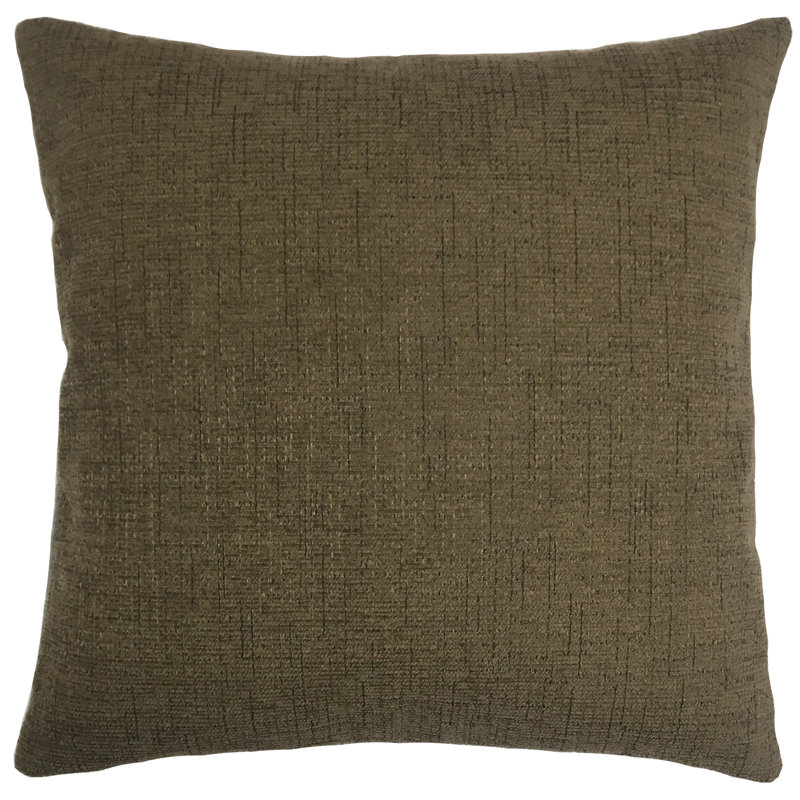  Housse de coussin d'extérieur carré et insert, 24 po x 24 po, Brun