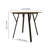 35.43 Inch Round Dining Table, Small Circle Kitchen Table With Metal Black Legs For 2-4 People,Modern Dining Room Table, Brown (Only Table)