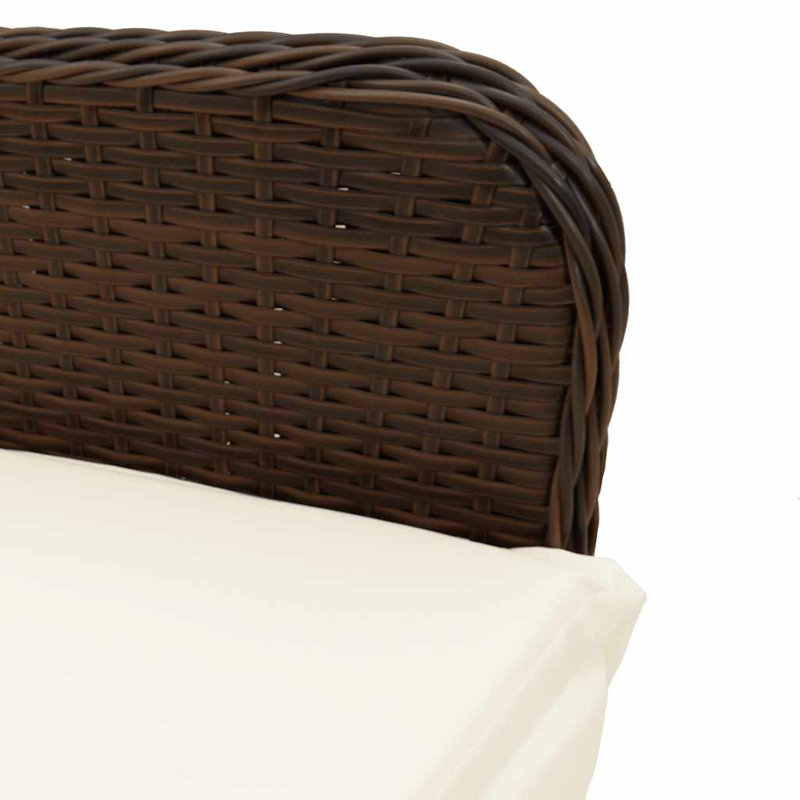  Bistro Set Brown, Cream White