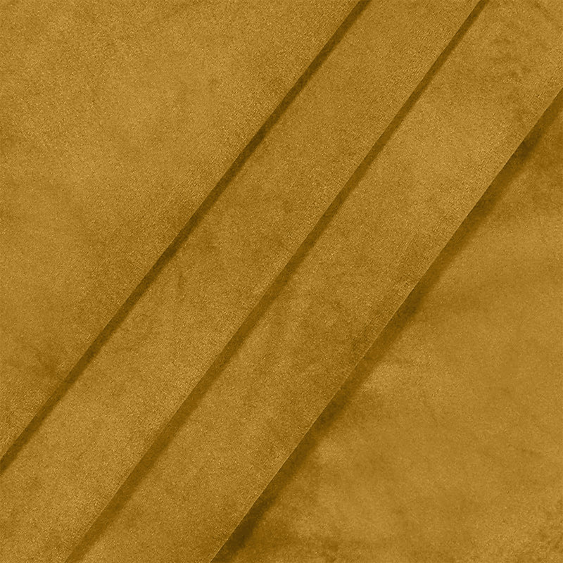 Myron Heavy Crushed Velvet Eyelet Room Darkening Thermal Drape Curtains, Yellow, 168cm Width x 183cm Drop