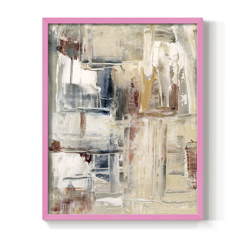 «Catskill Spring», reproduction encadrée - bois massif, Rose, H 10 po x l 8 po