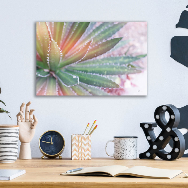 «Dream Desert», art mural en verre acrylique 1 po par Sue Schlabach, H 12 po x l 16 po x P 0,13 po