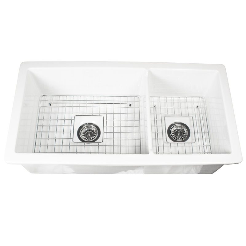 Cape Nantucket Sinks 60/40 Dualmount Fireclay Sink