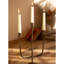 Three Tiered Antique Brass Taper Candelabra